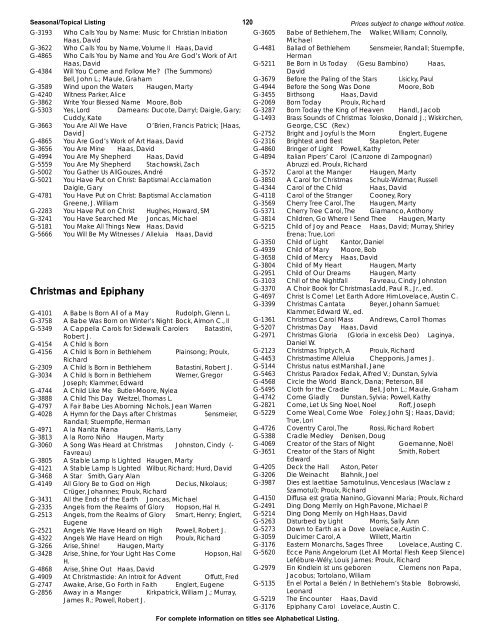 2002?2003 Listing Catalog - GIA Publications