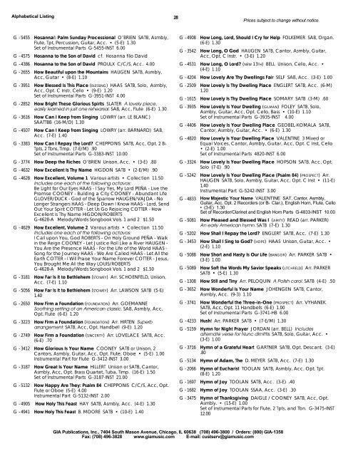 2002?2003 Listing Catalog - GIA Publications