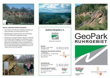 Flyer GeoPark Ruhrgebiet - Geologischer Dienst NRW