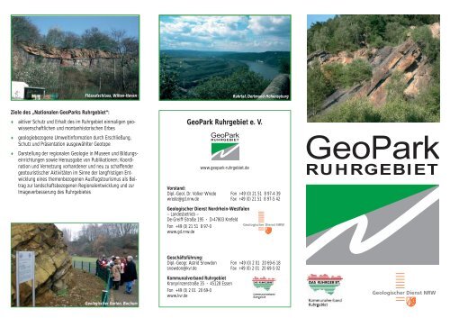 Flyer GeoPark Ruhrgebiet - Geologischer Dienst NRW