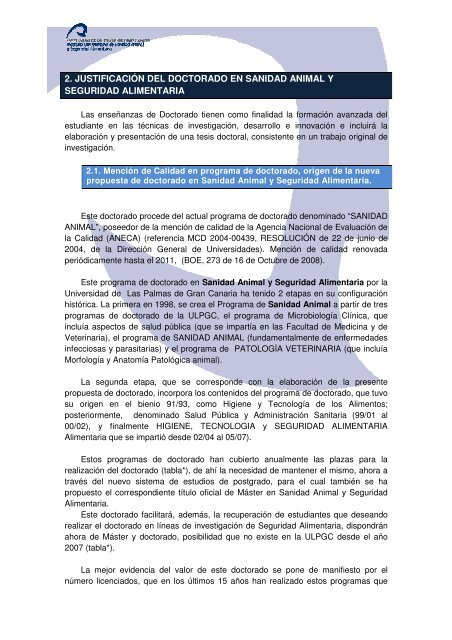 cap. 2 justificación del doctorado en sanidad animal y seguridad ...