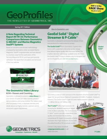 GeoEel Solid™Digital Streamer & P-Cable™ - Geometrics.com