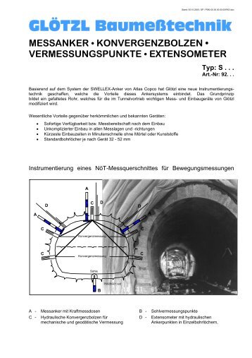 Vermessungsmarken - GLÖTZL Gesellschaft für Baumesstechnik mbH