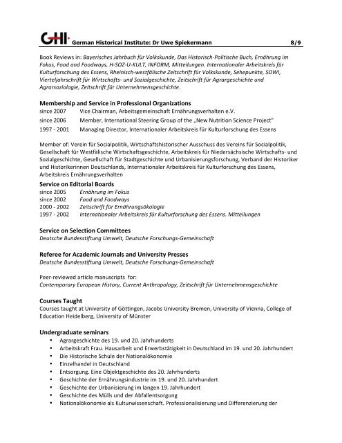 Full CV (pdf) - German Historical Institute Washington DC