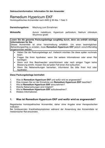 Packungsbeilage - Glenwood GmbH