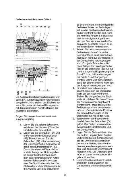 Betriebsanleitung Serie 400 Typ 406 - Autogard Kupplungen Gmbh