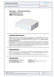 Betriebsanleitung FOX AC Fernbedienung - GLT Austria