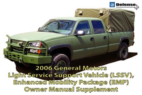 2006 LSSV Owner's Manual Supplement (PDF) - GM Fleet