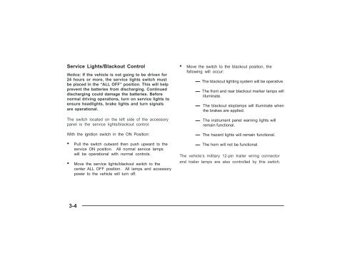 2006 LSSV Owner's Manual Supplement (PDF) - GM Fleet