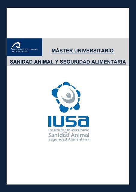 máster universitario sanidad animal y seguridad alimentaria - ulpgc ...