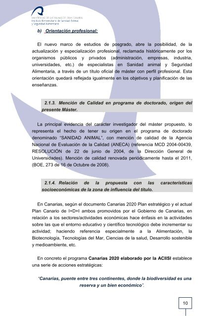 máster universitario sanidad animal y seguridad alimentaria - ulpgc ...