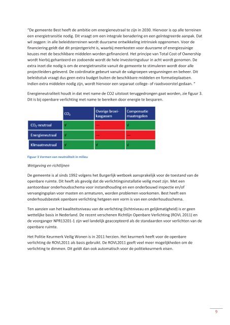 Beleidsnota Openbare Verlichting Best - Gemeente Best