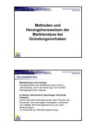 Methoden und Herangehensweisen der Marktanalyse bei ... - GMLG