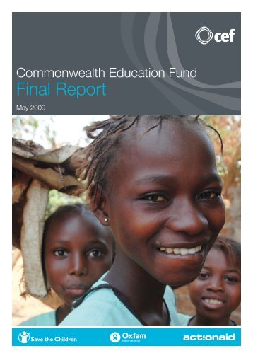 Commonwealth Education Fund: Final report - Global Partnership ...