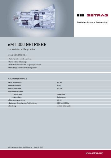 6MTI300 GeTrIebe - Getrag