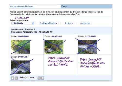 Die Datenbank Wanderhindernisse der hessischen ...