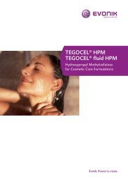 TEGOCEL® HPM TEGOCEL® fluid HPM