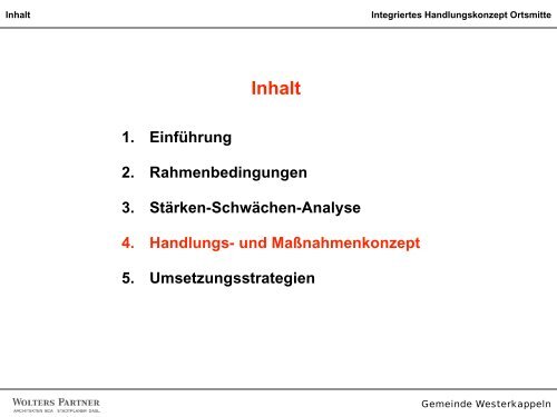 Integriertes Handlungskonzept Ortsmitte - Gemeinde Westerkappeln