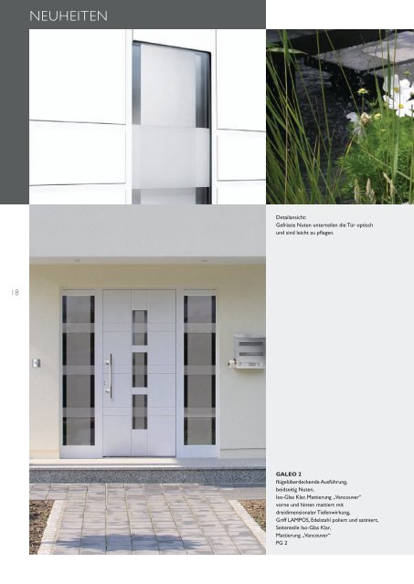 Türfüllungen - Katalog Obuk - Fenstertechnik brand GmbH