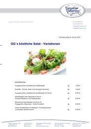 GG´s köstliche Salat - Variationen - Geydan-Gnamm