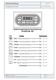Betriebsanleitung Profiline Fernbedienung - GLT Austria