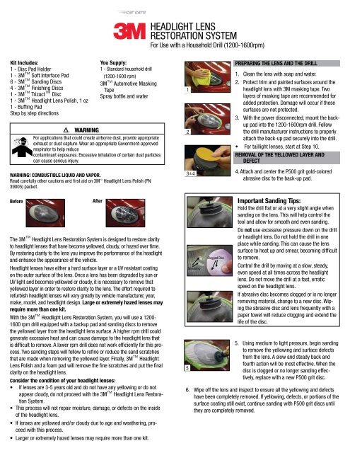 3M™ Headlight Lens Restoration System