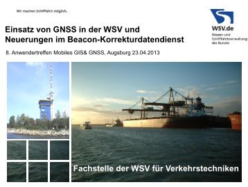 Einsatz von GNSS in der Wasser - GI Geoinformatik GmbH