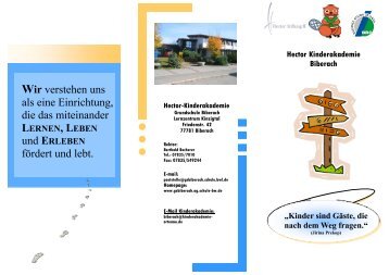 Flyer - Schule Biberach