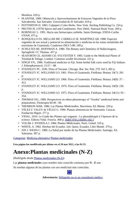Plantas Medicinales Wikipedia - Gran Fratervidad Tao Gnóstica ...
