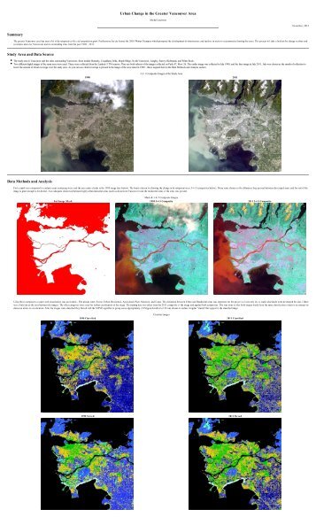 Urban Change in the Greater Vancouver Area