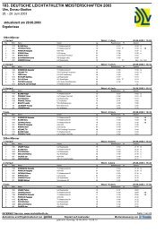 103. deutsche leichtathletik meisterschaften 2003 - Leichtathletik.de