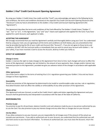 credit card payment agreement