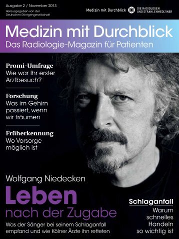 Patientenmagazin "Medizin mit Durchblick" - 2. Ausgabe November 2013