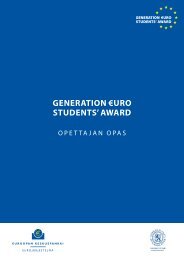 Opettajan opas (PDF) - the Generation ?uro Students' Award