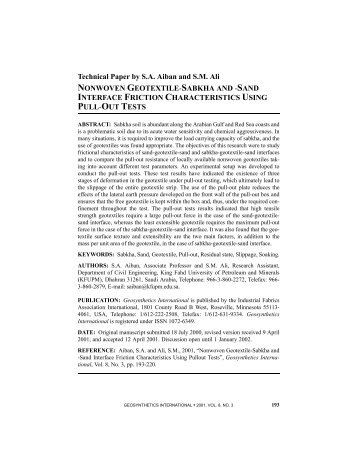 Technical Paper by SA Aiban and SM Ali - IGS - International ...