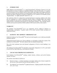 1. INTRODUCTION EBPI Sediment Toxi-ChromoPad is a rapid ...