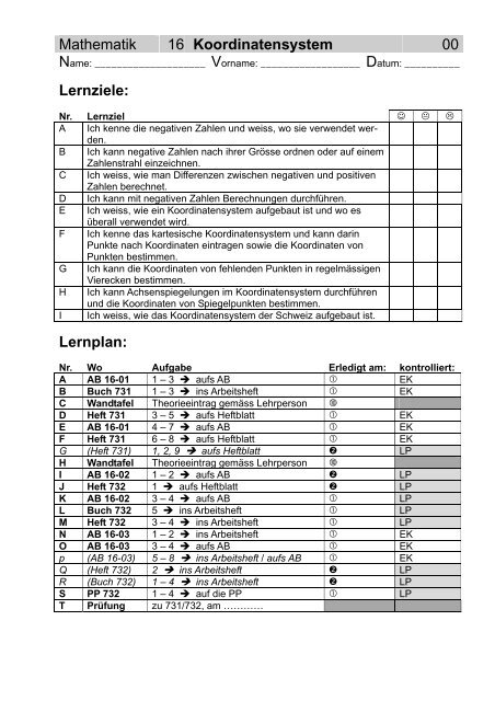 R-Lernplan - Gegenschatz.net