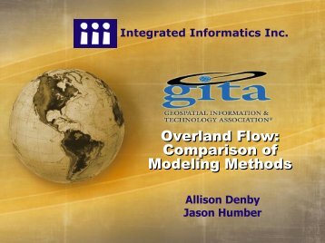 Presentation: Overland Flow: Comparison of Modeling Methods