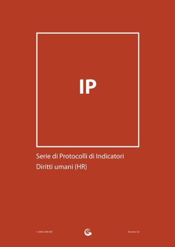 Serie di Protocolli di Indicatori Diritti umani - Global Reporting Initiative