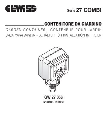 Serie 27 COMBI - Gewiss