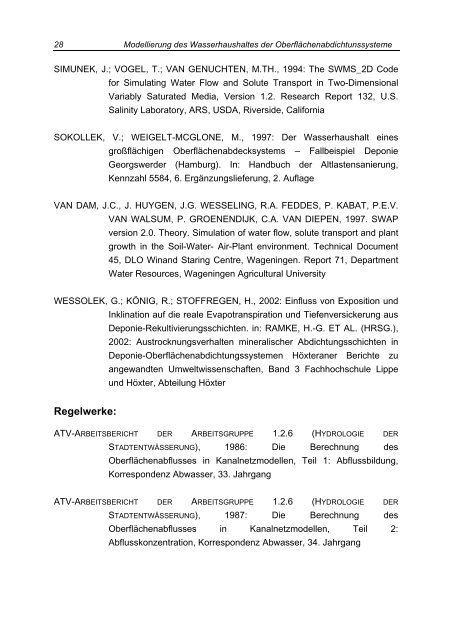 Entwurfsprinzipien und hydraulische Berechnung von ... - GDA-Online