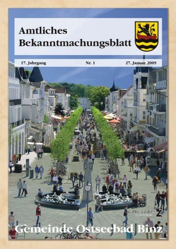 17. Jahrgang Nr. 1 27. Januar 2009 - Gemeinde Binz