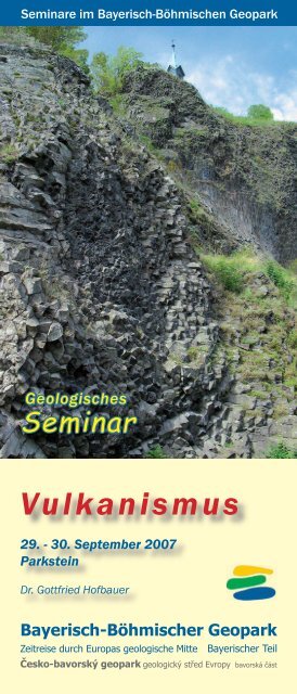 Vulkan Seminar umbau.indd - Geopark Bayern-Böhmen