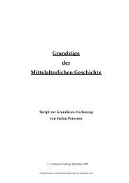 Grundzüge der Mittelalterlichen Geschichte Skript zur Grundkurs ...