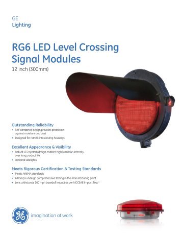 RG6 LED Level Crossing Signal Modules - GE Lighting