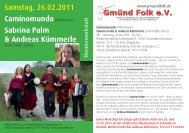 Flyer - Gmünd Folk eV