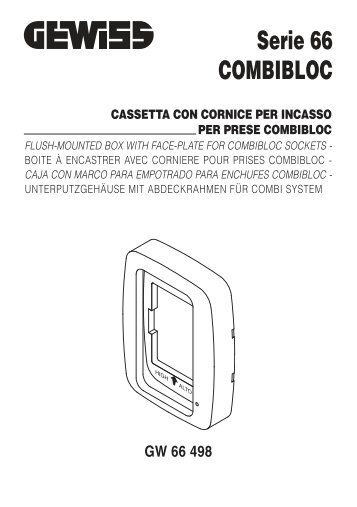 Serie 66 COMBIBLOC - Gewiss