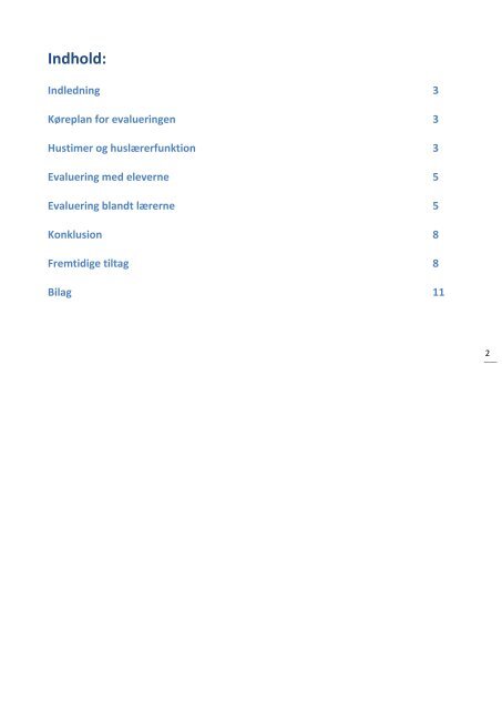 Huslærerfunktionen 2010/2011 - Glamsbjerg Fri- og Efterskole