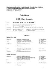 Fortbildung EKG - Kurs für Ärzte - Krankenhaus Dresden ...