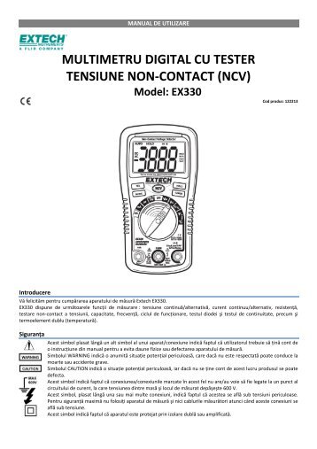 multimetru digital cu tester tensiune non-contact (ncv) - German ...